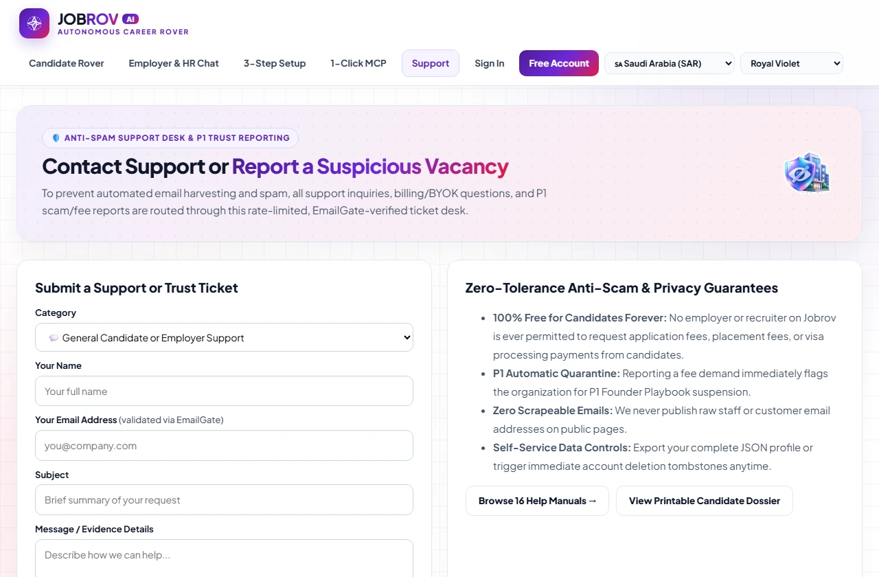 Anti-Spam Support Desk